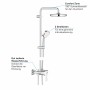 GROHE Tempesta Cosmopolitan System 210 Duschsystem mit Einhandmischer, Wandmontage