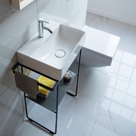 Lavabo Duravit DuraSquare avec trou de robinet 45 x 35 cm