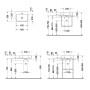 Duravit DuraSquare Handwaschbecken mit Hahnloch 45 x 35 cm