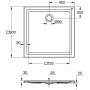 GROHE Universal Duschwanne 90 x 90 cm