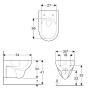 Geberit Renova Wand-WC-Tiefspüler