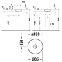 Duravit Sivida Aufsatzbecken rund 30 cm