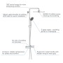 GROHE Vitalio System 310 Duschsystem mit Thermostatbatterie