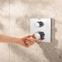 GROHE Precision Duschsystem Unterputz mit Vitalio Rain Mono 310, eckig