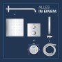 GROHE Precision Duschsystem Unterputz mit Vitalio Rain Mono 310, eckig