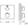 GROHE Grohtherm Thermostat-Brausebatterie für Rapido SmartBox mit integrierter 2-Wege-Umstellung