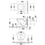 Duravit D-Code Wand WC mit Durafix Befestigung