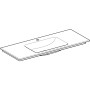 Geberit ONE Möbelwaschtisch 120 cm, Abgang vertikal, 1 Hahnloch, ohne Überlauf