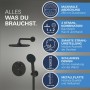 GROHE Precision Duschsystem, Unterputz, mit Vitalio Start 250, rund
