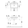 Duravit D-Neo Waschtisch 60 cm, mit 1 Hahnloch und Überlauf