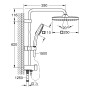 GROHE Vitalio Comfort 250 Flex Duschsystem mit Umstellung, Wandmontage