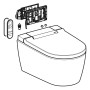 Geberit AquaClean Sela Square WC-Komplettanlage Wand-WC, DuoFresh