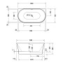 Duravit DuraSenja Badewanne 150 x 75 cm
