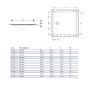 Geberit Setaplano Duschfläche 120 x 90 cm