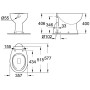 GROHE Bau Keramik Stand-Tiefspül-WC spülrandlos