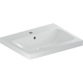 Geberit iCon Light Waschtisch 75 cm mit Hahnloch mittig und Überlauf