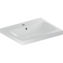 Geberit iCon Light Waschtisch 75 cm mit Hahnloch mittig und Überlauf