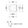 Duravit No. 1 WC-Sitz für Wand-WC, ohne Absenkautomatik