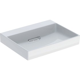 Geberit ONE Waschtisch 60 cm, Abgang horizontal, ohne Hahnloch, ohne Überlauf