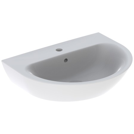 Geberit Renova Waschtisch 65 x 50 cm mit Hahnloch und Überlauf