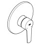 GROHE Start Einhand-Brausebatterie, 1/2" Unterputz