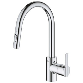 Mitigeur d'évier monocommande GROHE Feel 1/2" avec bec haut, 2 types de jets