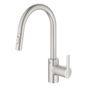 Rubinetto monocomando per lavello GROHE Feel con bocca alta da 1/2", 2 tipi di getto