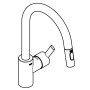 GROHE Feel Einhand-Spültischbatterie 1/2" hoher Auslauf, 2 Strahlarten