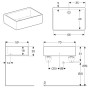 Geberit Publica Mehrzweckbecken 70 x 50 cm ohne Überlauf