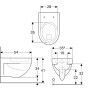 Geberit Renova Flachspül-WC 6l wandhängend