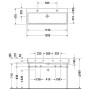 Duravit Vero Air Möbelwaschtisch mit 2 x 1 Hahnloch 120 x 47 cm, mit Überlauf
