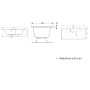 Geberit Renova Plan Rechteckbadewanne Duo 180 x 80 cm