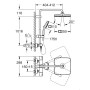GROHE Vitalio Comfort 250 Duschsystem mit Thermostatbatterie für Wandmontage