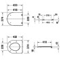 Duravit D-Code WC-Sitz, mit Absenkautomatik