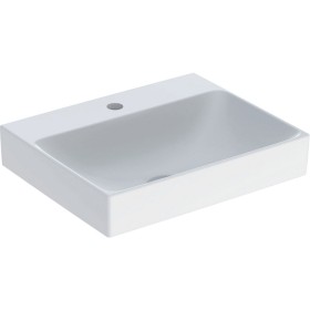 Geberit ONE Waschtisch 50 cm, Abgang vertikal, 1 Hahnloch, ohne Überlauf