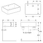 Geberit Publica Mehrzweckbecken 70 x 50 cm mit Überlauf