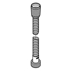 Tubo doccia in metallo GROHE VitalioFlex 125 cm