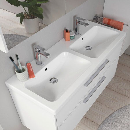 Duravit D-Code Doppelwaschtisch 120 cm