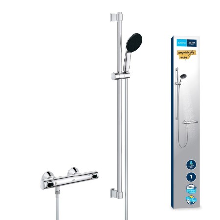 GROHE Precision Flow Thermostat-Brausebatterie 1/2" mit Brausegarnitur 90 cm