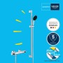 GROHE Precision Flow Thermostat-Brausebatterie 1/2" mit Brausegarnitur 90 cm
