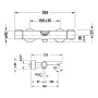 Duravit Wave Wannenthermostat Aufputz