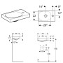 Geberit Acanto Handwaschbecken, Hahnloch rechts