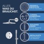 GROHE Precision Duschsystem Unterputz mit Vitalio Rain Mono 310, rund