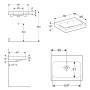 Geberit iCon Waschtisch 60 cm ohne Hahnloch