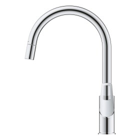 Robinet de cuisine monocommande GROHE StartLoop avec bec haut extractible 1/2"