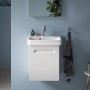 Duravit No. 1 Handwaschbecken 50 cm, mit 1 Hahnloch und Überlauf