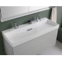 Geberit ONE Waschtisch 120 cm, Abgang horizontal, 2 Hahnlöcher, ohne Überlauf