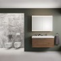 Geberit ONE Waschtisch 120 cm, Abgang horizontal, 2 Hahnlöcher, ohne Überlauf
