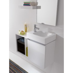 Geberit iCon Handwaschbecken 38 cm mit Hahnloch links