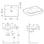 Geberit Smyle Square Waschtisch 55 cm